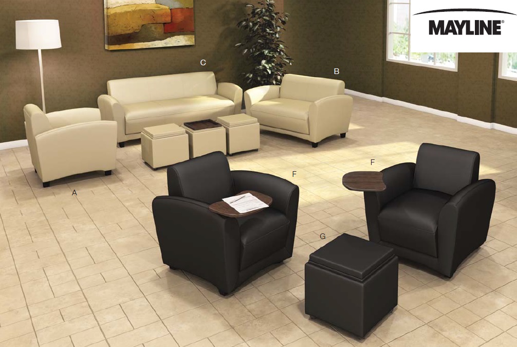 Mayline Santa Cruz Series Lounge Furniture And Mobile Image