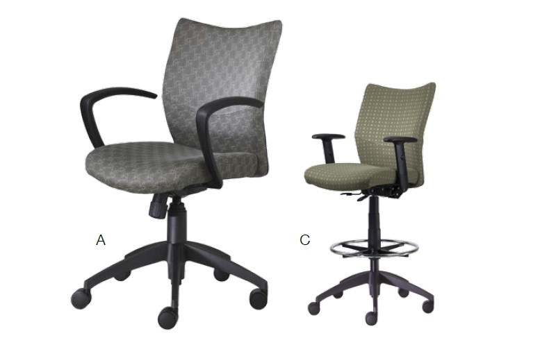 9to5 seating bristol agent precept and logic series ergonomic