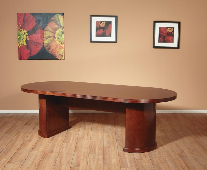 OFD Kent Series 10ft Racetrack Top Wood Veneer Conference Table 3 Colors New