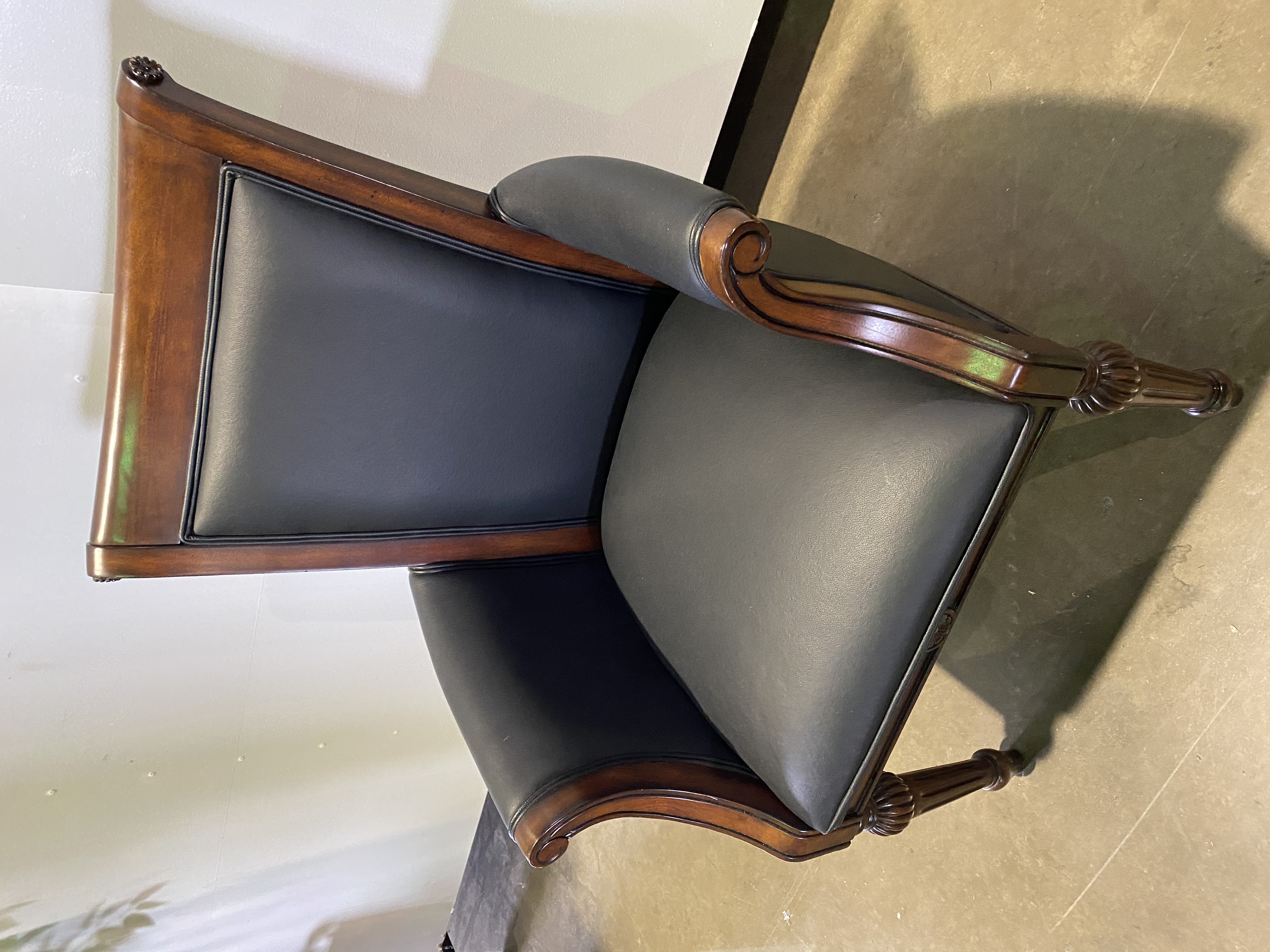 Leather Side Chair Brown Office Resource Group